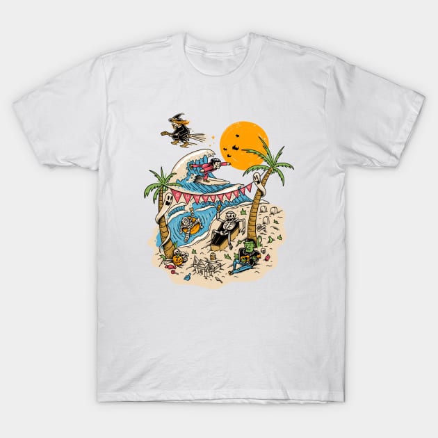 Summerween Party T-Shirt by quilimo